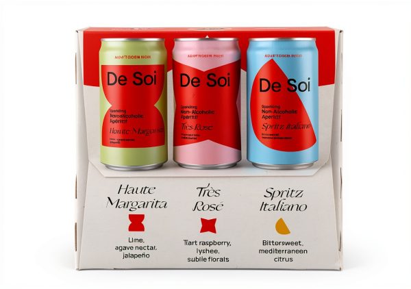 De Soi Pre Mixed Drinks Non Alcoholic Beverage 48 Fl Oz-3