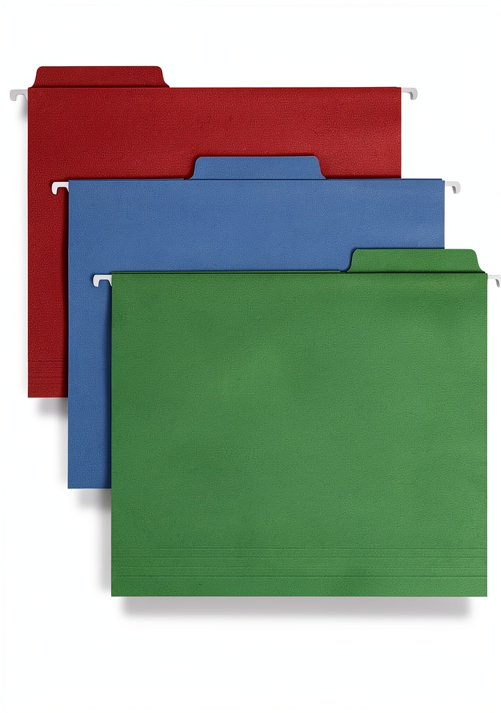 Smead hanging file folders in assorted colors