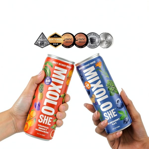 Mixoloshe Non-Alcoholic Variety 12-Pack Low Calorie Drinks-4