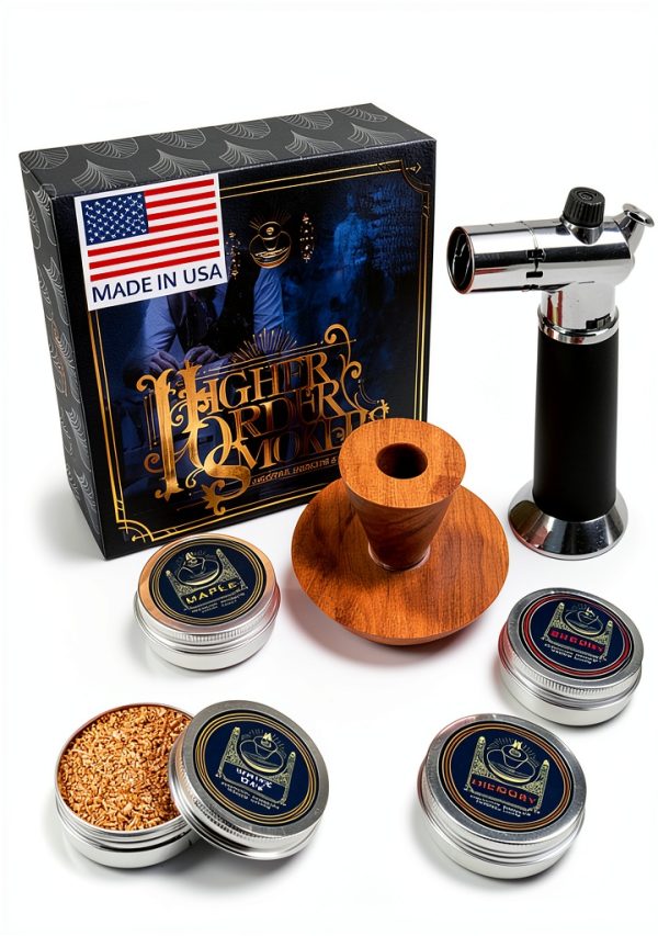 Higher Order Wood Cocktail Smoker Red Chimney Design-0