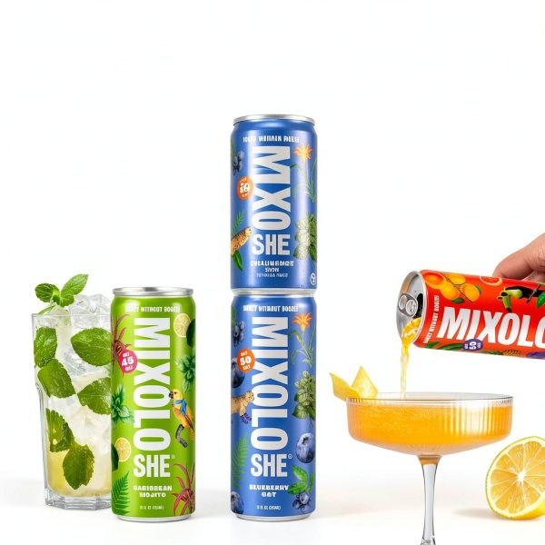 Mixoloshe Non-Alcoholic Variety 12-Pack Low Calorie Drinks-6