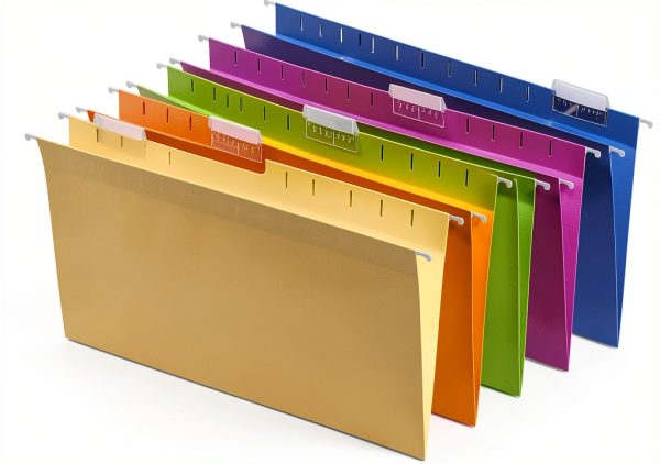 STAPLES Assorted Color Legal Size Folders-0