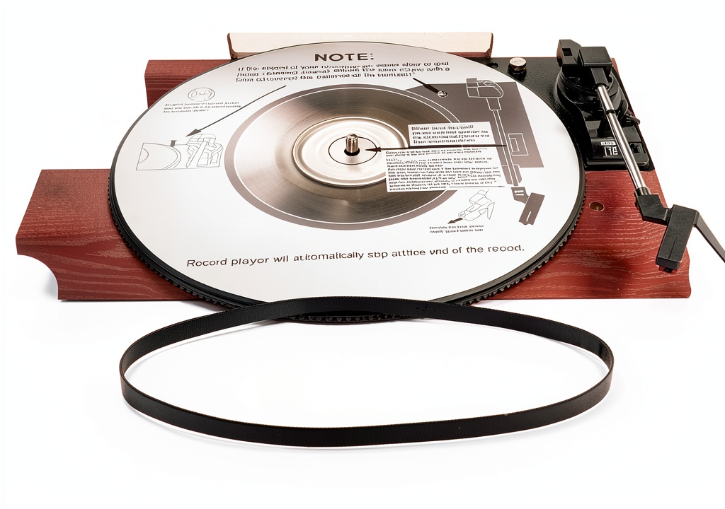 Installing turntable belt on a record player