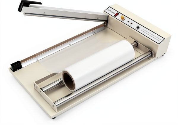 SongChaza Aluminum Heat Sealer and Shrink Wrap Machine 1500W Off White-1