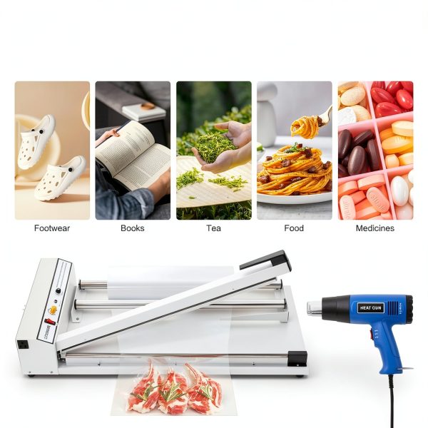 KONGIEA Shrink Wrap Sealer JJFT-000400US-RA Aluminum Iron 530W-6
