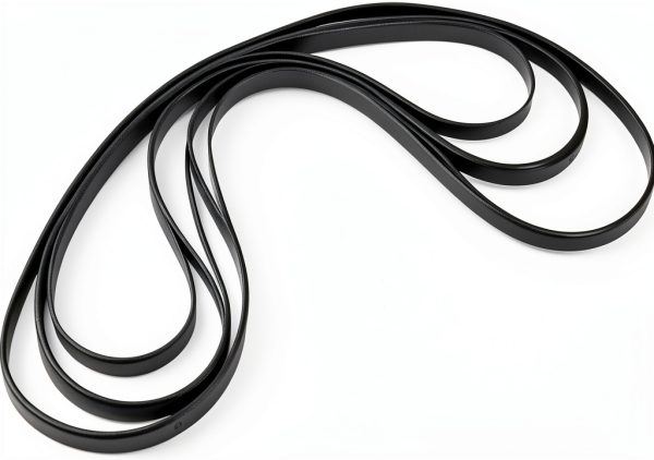 Frienda Turntable Belt Replacement Set 5pcs Black Rubber Drive Belts-3