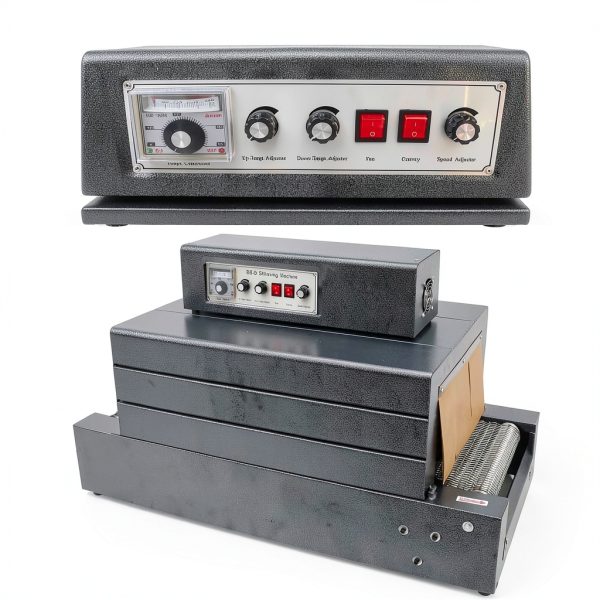 Thermal Shrink Packaging Machine Heat Tunnel Wrap Equipment Shrink Size 15.75"X7.87" Electric Mesh Type Wrap Machine 220V-4