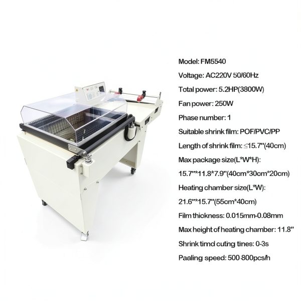 2in1 Heat Shrink Packaging Machine HayWHNKN Semi-Automatic 3.8KW-1