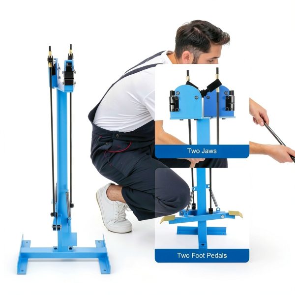 2-in-1 Metal Shrink and Stretch Machine Metal Shrinker Stretcher 1.2MM SS-18FD Foot Operated Shrinker Stretcher for Restoring Cars Metal Roofs-3