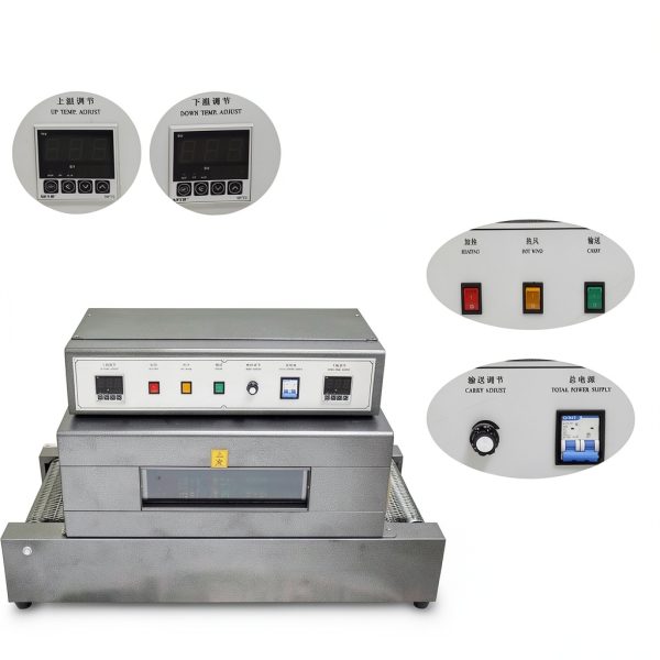 Heat Shrink Wrapping Machine TECHTONGDA 5500W with Mesh Conveyor 22LB-1