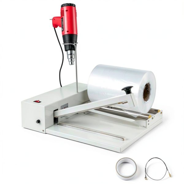 BestEquip 12" Shrink Wrap Sealer? 450W I-Bar Shrink Wrap Machine, Wrap Sealer with Heat Gun and Shrink Film Suit for PVC POF Film-0