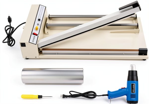 Shrink Wrap Sealer 24in 530W with 1500W Heat Gun and WBGANG I Bar-8
