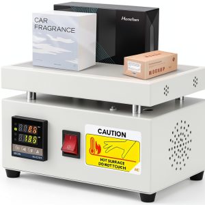 Hanchen Cellophane Wrapping Machine Manual Cellophane Overwrapping Machine Desktop Heating Sealing Machine for BOPP Perfume Cosmetics Poker Box PVC Heat Sealer Film (LS12-200)-0