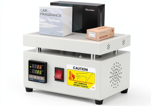 Hanchen Cellophane Wrapping Machine Manual Cellophane Overwrapping Machine Desktop Heating Sealing Machine for BOPP Perfume Cosmetics Poker Box PVC Heat Sealer Film (LS12-200)-0