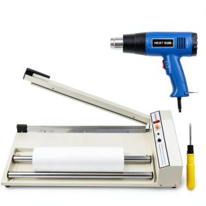 24" Shrink Wrap Machine 530W Shrink Wrap Sealer Shrink Wrap Sealing Machine with Heat Gun Temperature Control Shrink Wrap Heat Sealer for PP, PE, PVC, and POF Film-0